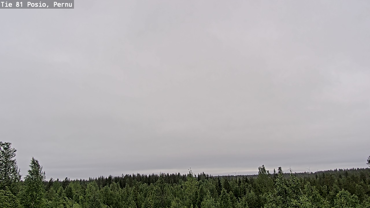 Weather Camera Image Väg 81 Posio, Pernu, Posio, Lappi