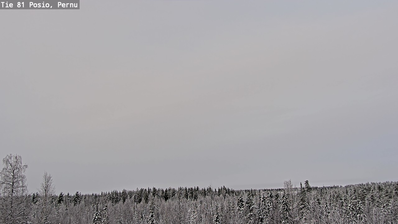 Weather Camera Image Väg 81 Posio, Pernu, Posio, Lappi
