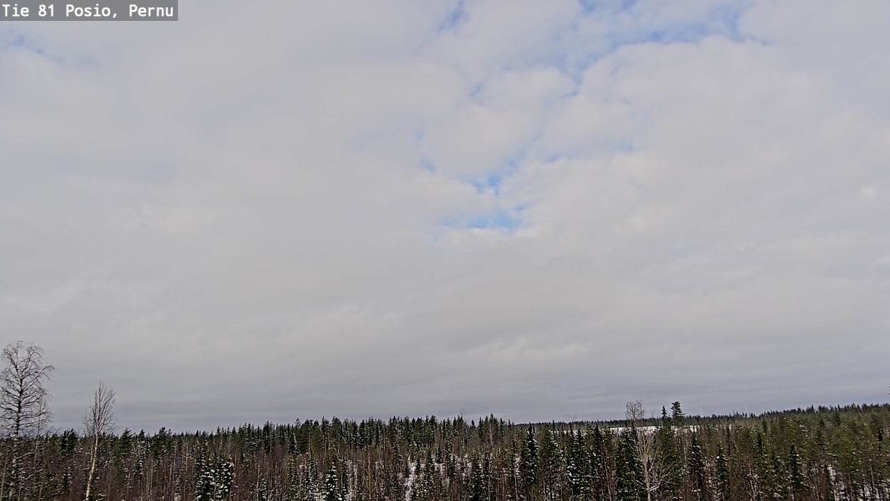 Weather Camera Image Road 81 Posio, Pernu, Posio, Lappi