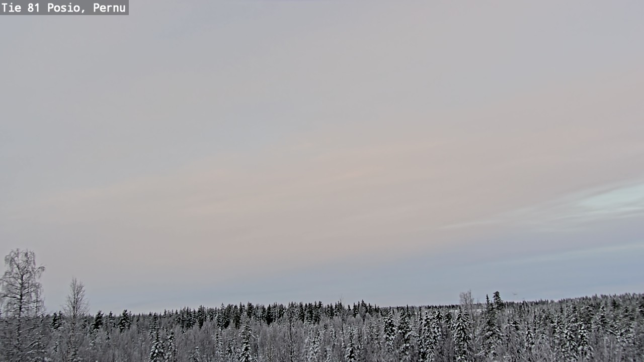 Weather Camera Image Väg 81 Posio, Pernu, Posio, Lappi