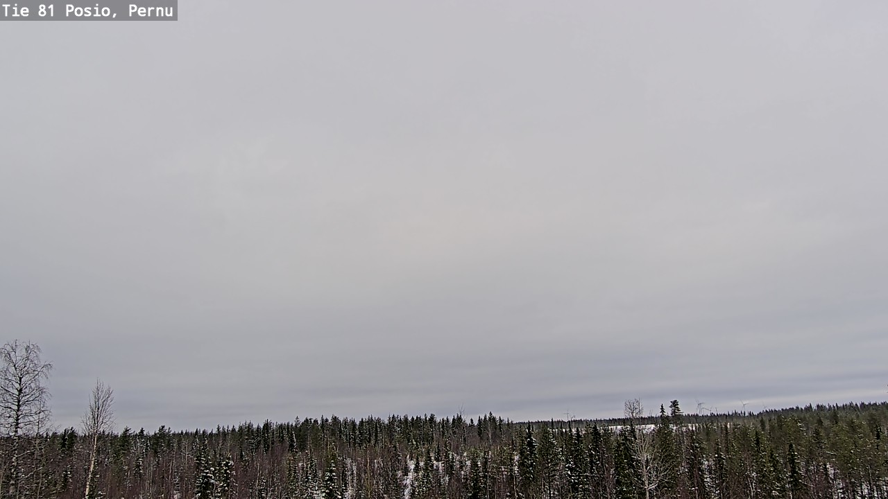 Weather Camera Image Road 81 Posio, Pernu, Posio, Lappi