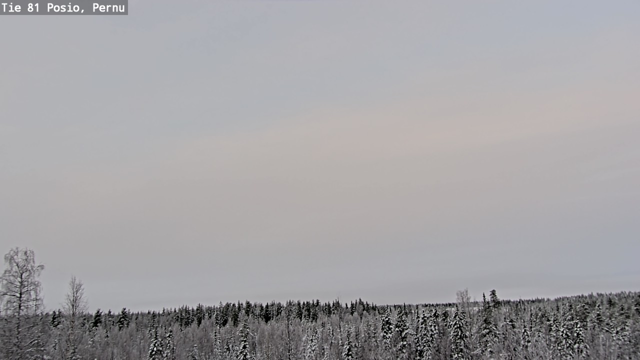 Weather Camera Image Väg 81 Posio, Pernu, Posio, Lappi