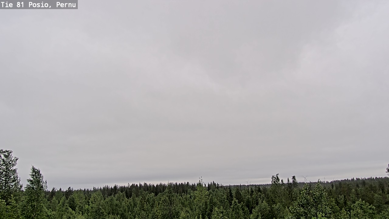 Weather Camera Image Väg 81 Posio, Pernu, Posio, Lappi