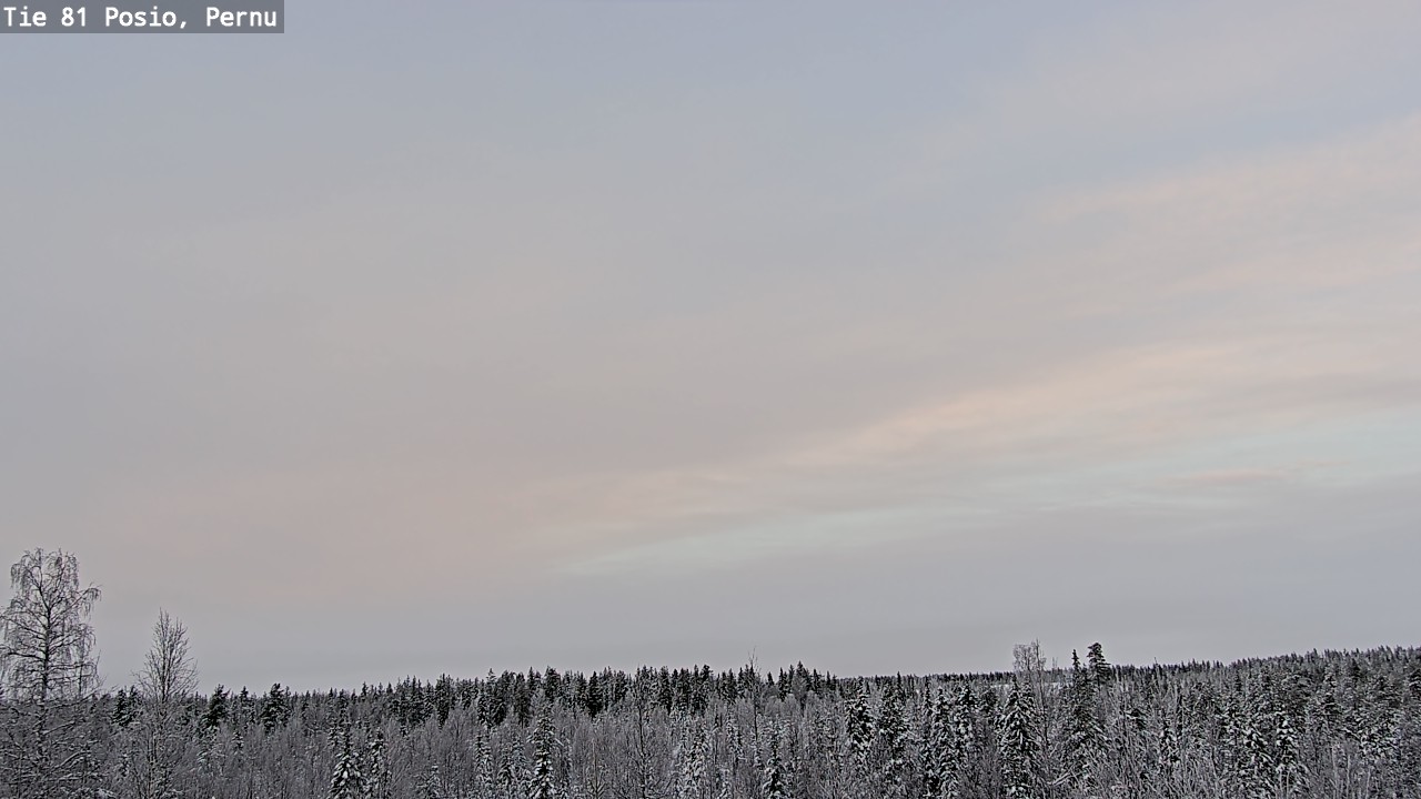 Weather Camera Image Väg 81 Posio, Pernu, Posio, Lappi