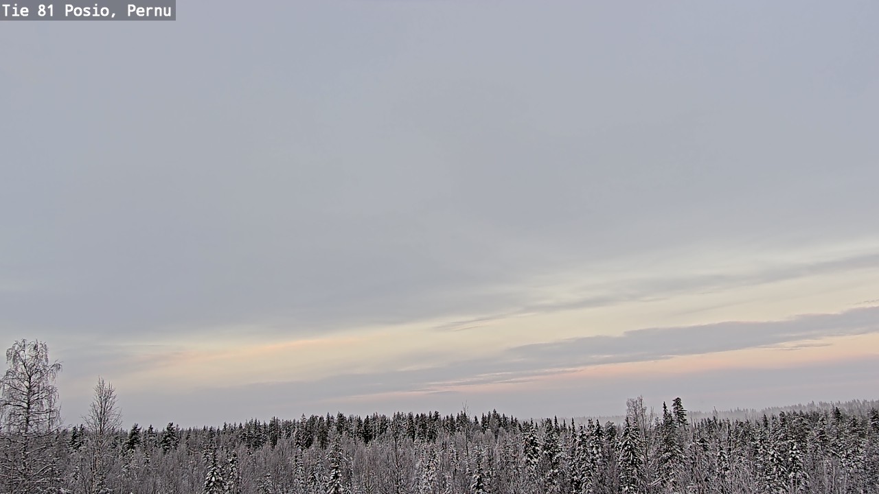 Weather Camera Image Väg 81 Posio, Pernu, Posio, Lappi