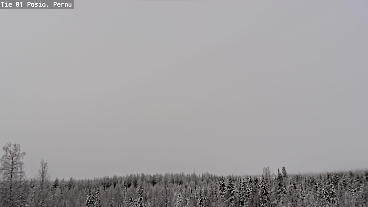 Weather Camera Image Väg 81 Posio, Pernu, Posio, Lappi
