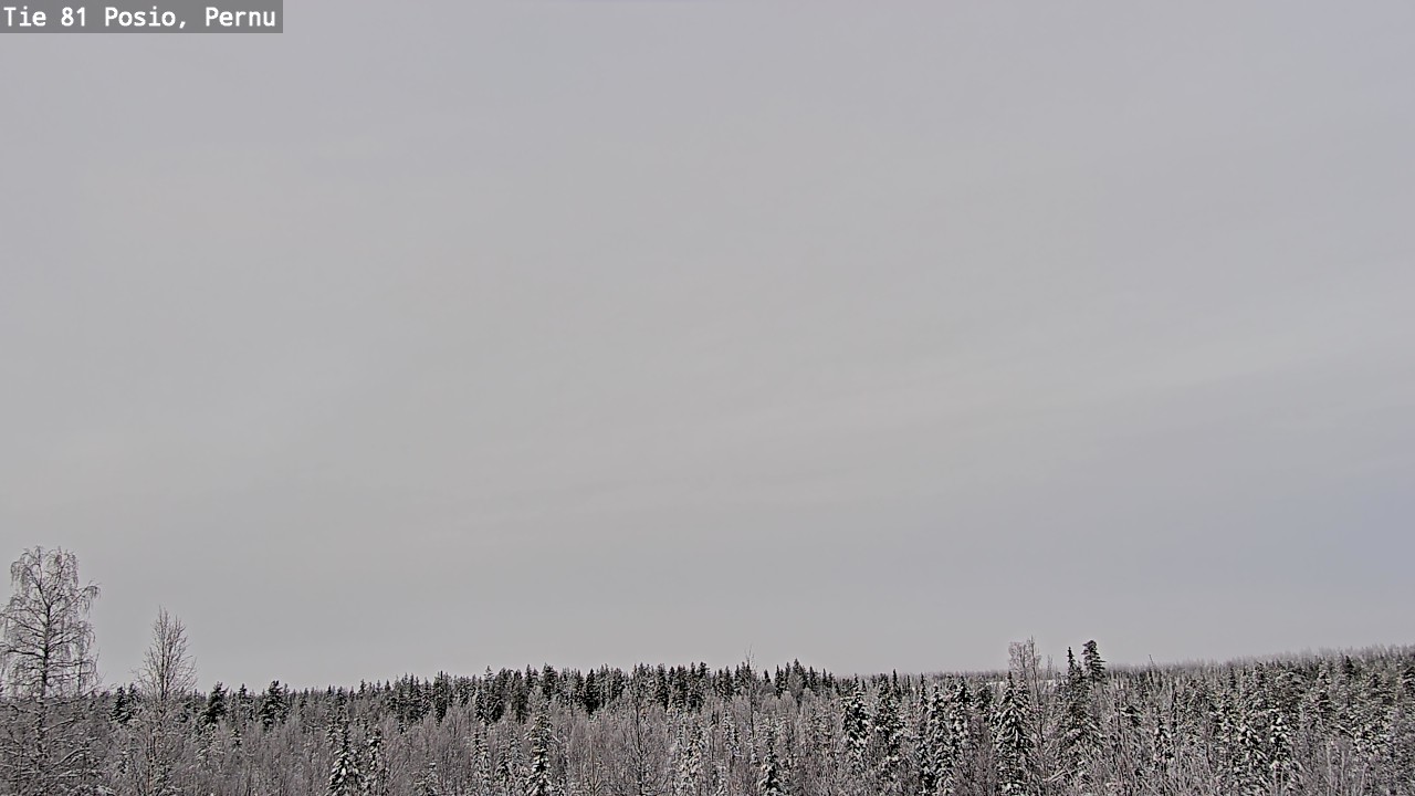 Weather Camera Image Väg 81 Posio, Pernu, Posio, Lappi