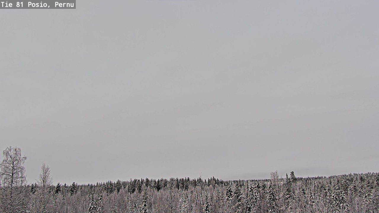 Weather Camera Image Väg 81 Posio, Pernu, Posio, Lappi
