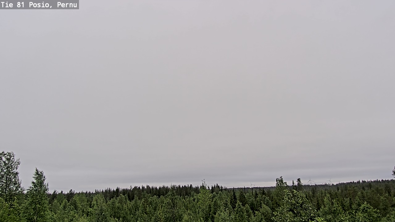 Weather Camera Image Väg 81 Posio, Pernu, Posio, Lappi