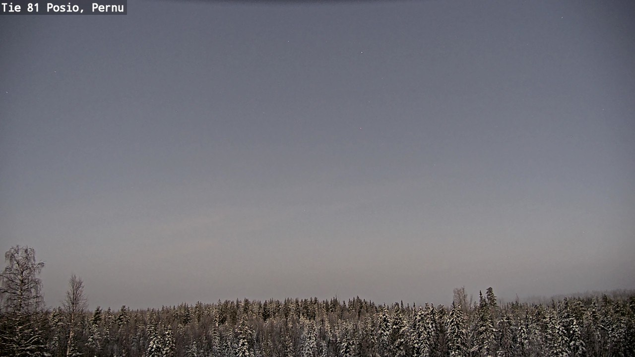 Weather Camera Image Väg 81 Posio, Pernu, Posio, Lappi