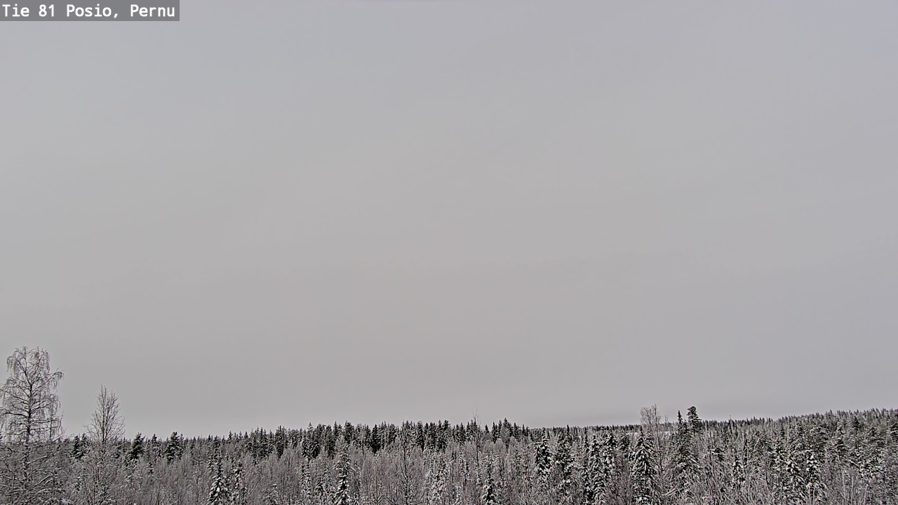 Weather Camera Image Väg 81 Posio, Pernu, Posio, Lappi