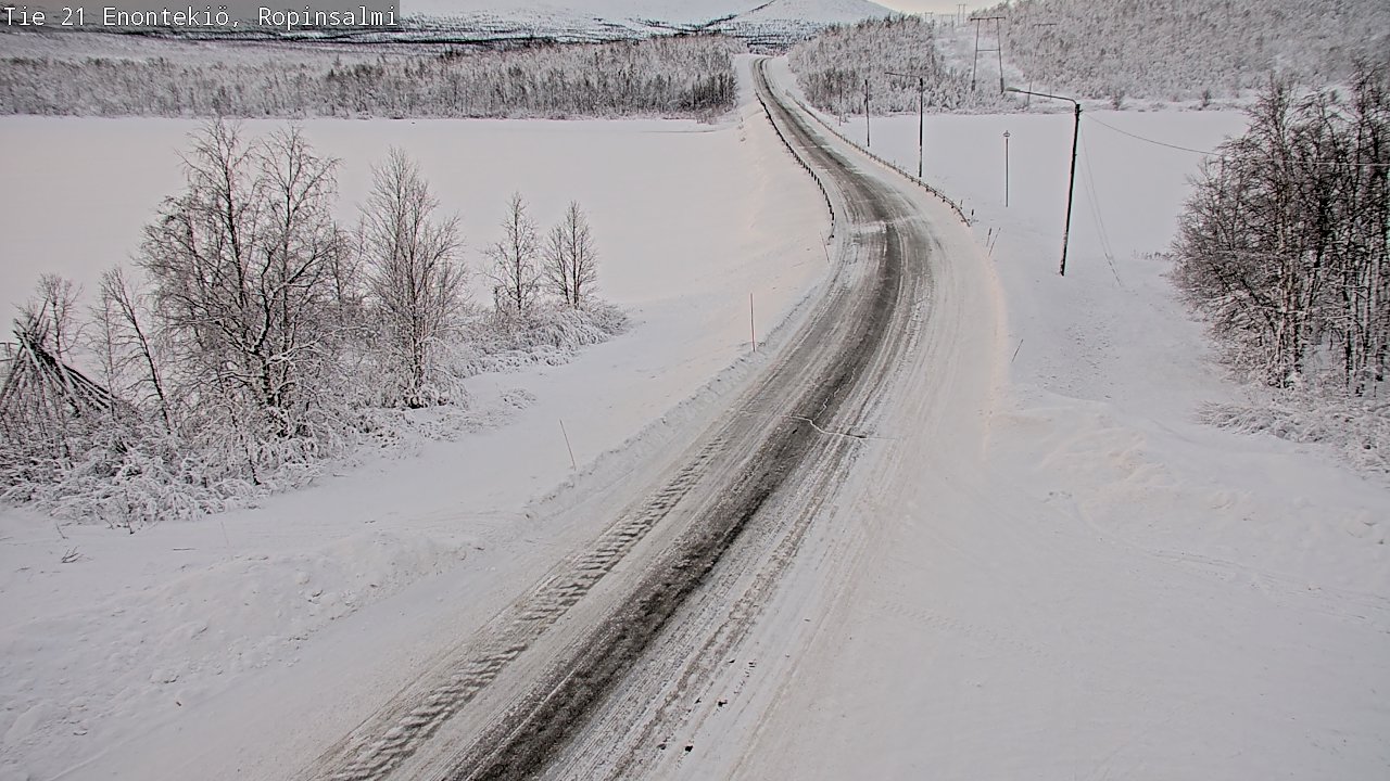 Kelikamerat Kuva Tie 21 Enontekiö, Ropinsalmi, Enontekiö, Lappi