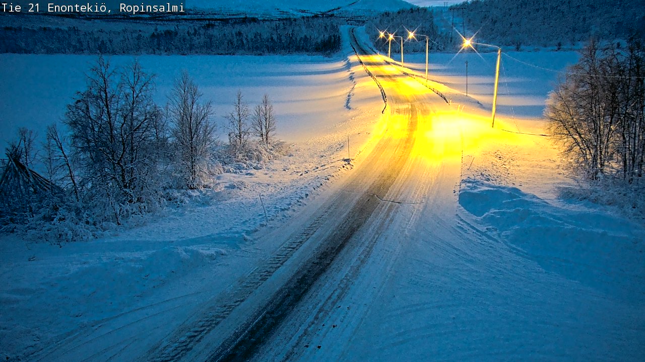 Kelikamerat Kuva Tie 21 Enontekiö, Ropinsalmi, Enontekiö, Lappi