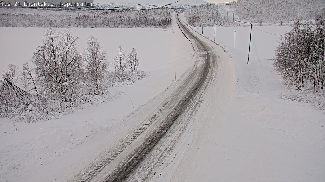 Kelikamerat Kuva Tie 21 Enontekiö, Ropinsalmi, Enontekiö, Lappi