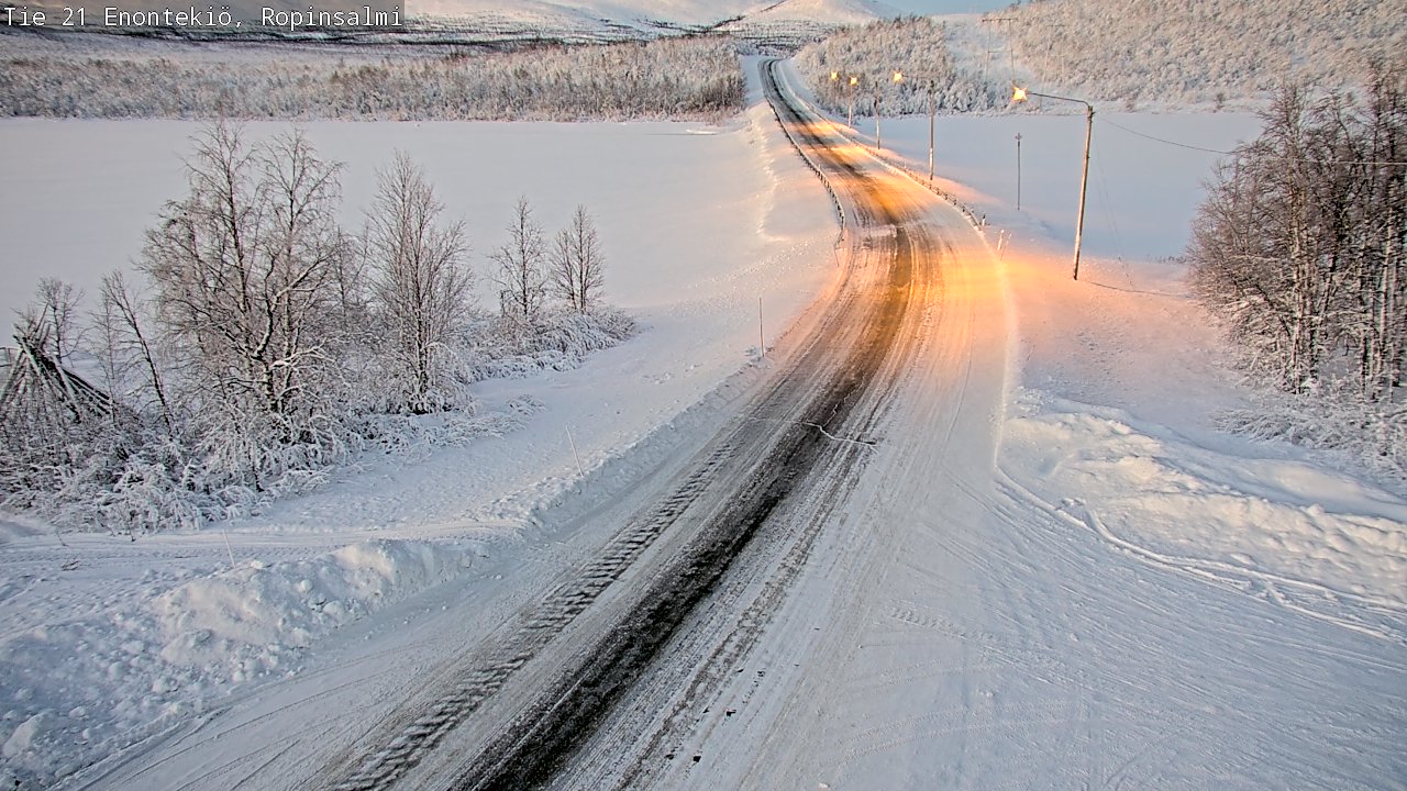 Kelikamerat Kuva Tie 21 Enontekiö, Ropinsalmi, Enontekiö, Lappi