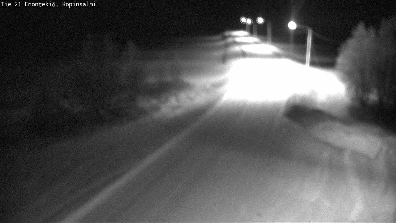 Weather Camera Image Väg 21 Enontekiö, Ropinsalmi, Enontekiö, Lappi