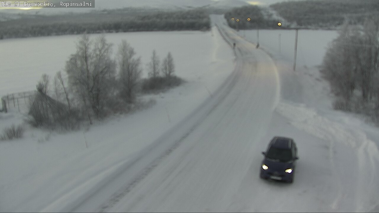 Weather Camera Image Väg 21 Enontekiö, Ropinsalmi, Enontekiö, Lappi