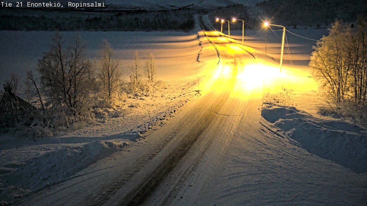 Kelikamerat Kuva Tie 21 Enontekiö, Ropinsalmi, Enontekiö, Lappi