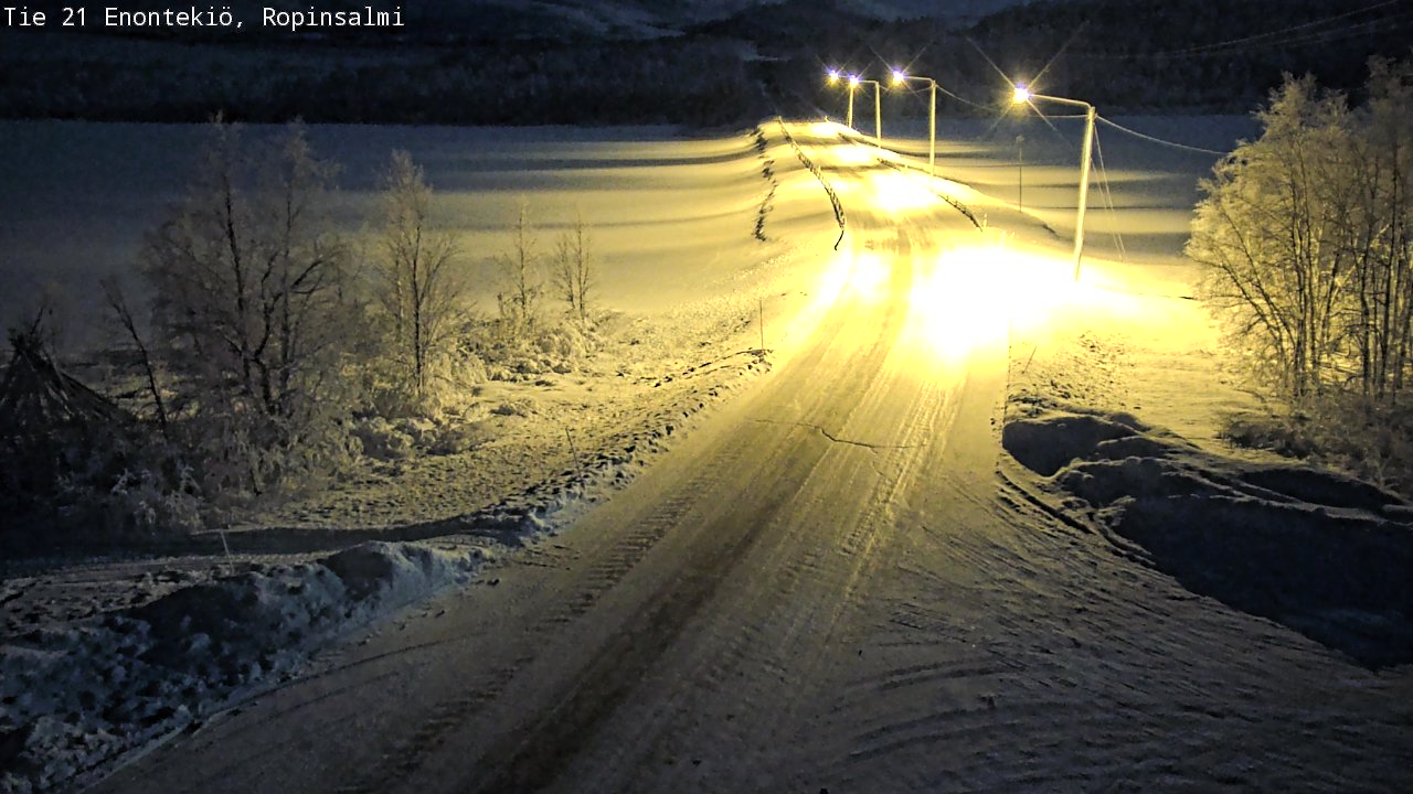 Kelikamerat Kuva Tie 21 Enontekiö, Ropinsalmi, Enontekiö, Lappi