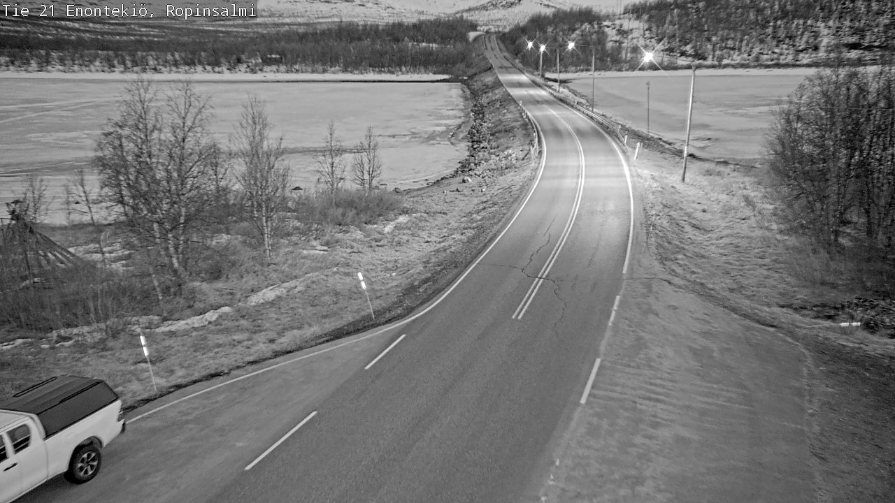 Weather Camera Image Väg 21 Enontekiö, Ropinsalmi, Enontekiö, Lappi