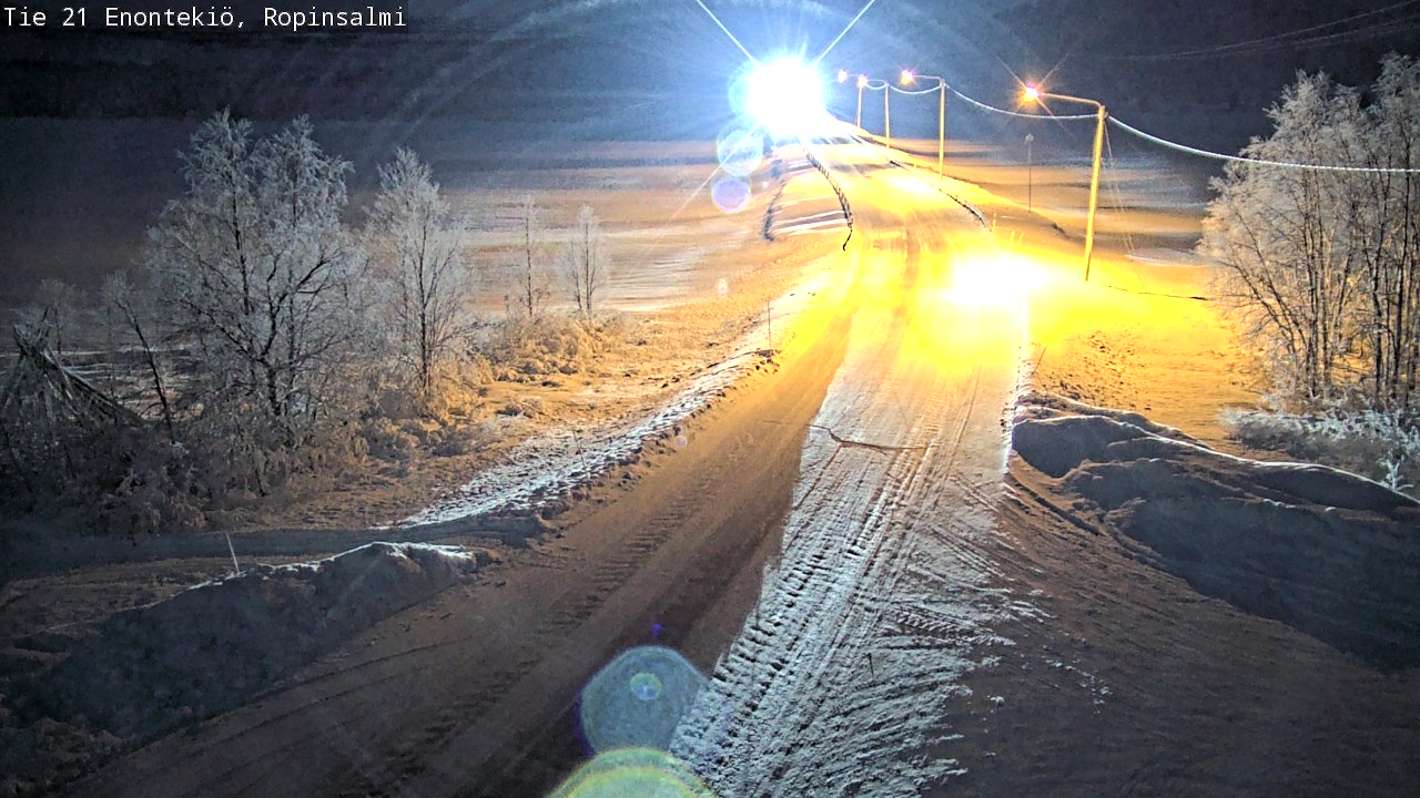 Kelikamerat Kuva Tie 21 Enontekiö, Ropinsalmi, Enontekiö, Lappi