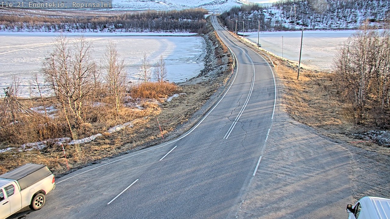 Weather Camera Image Väg 21 Enontekiö, Ropinsalmi, Enontekiö, Lappi
