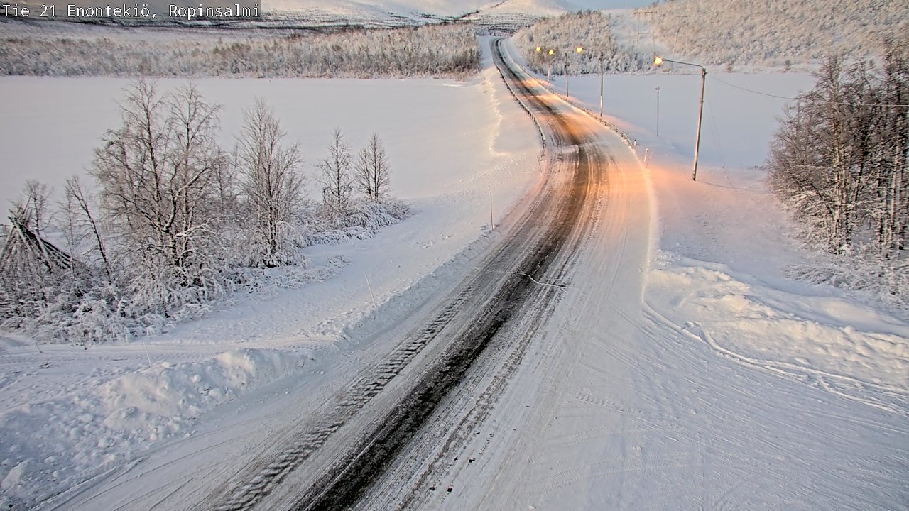 Kelikamerat Kuva Tie 21 Enontekiö, Ropinsalmi, Enontekiö, Lappi