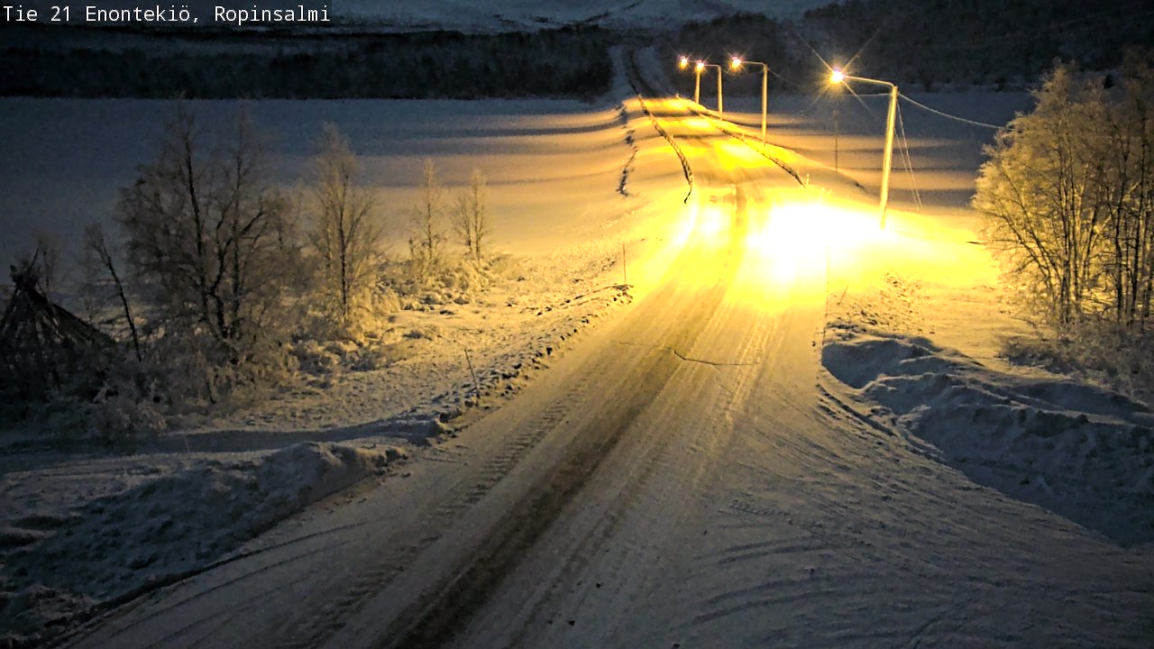 Kelikamerat Kuva Tie 21 Enontekiö, Ropinsalmi, Enontekiö, Lappi