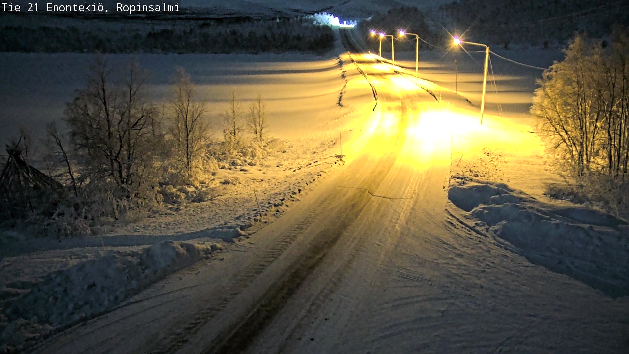 Kelikamerat Kuva Tie 21 Enontekiö, Ropinsalmi, Enontekiö, Lappi