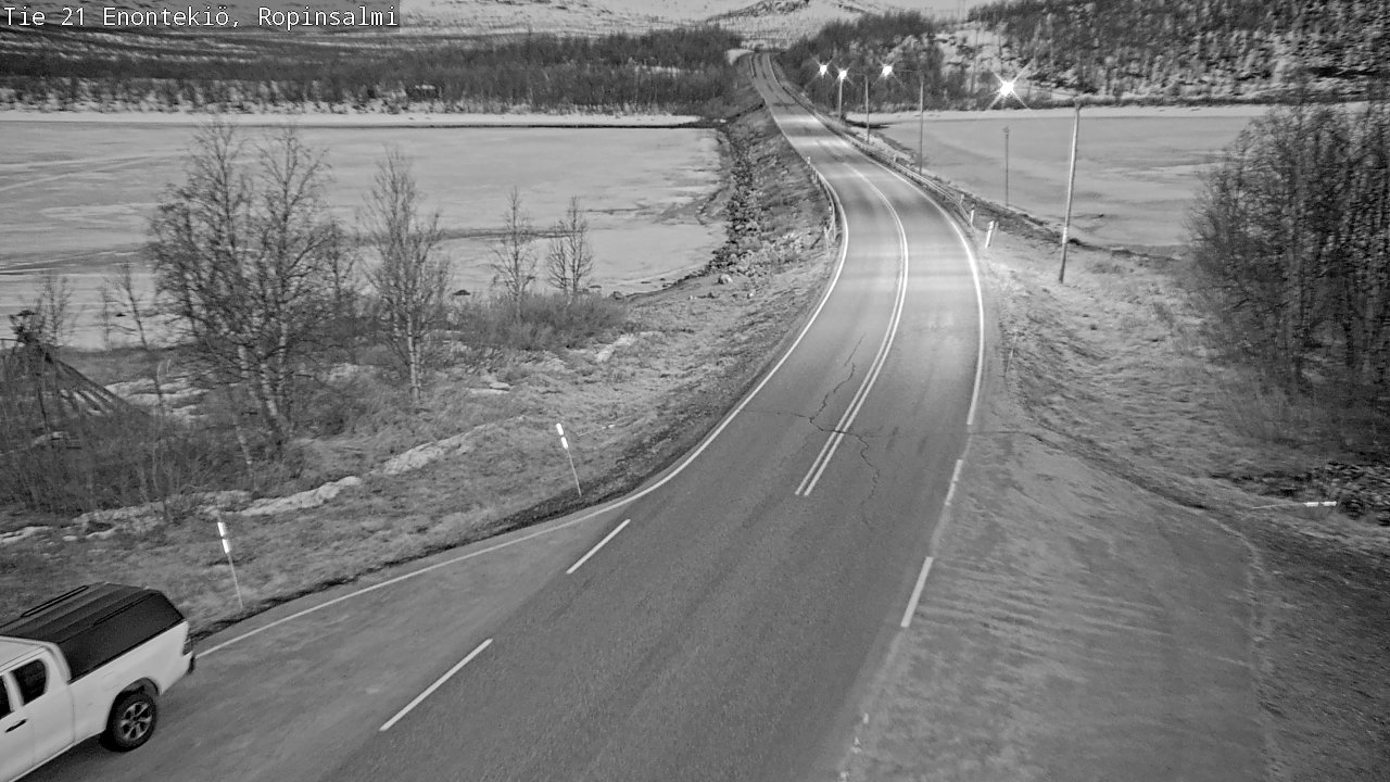 Weather Camera Image Väg 21 Enontekiö, Ropinsalmi, Enontekiö, Lappi