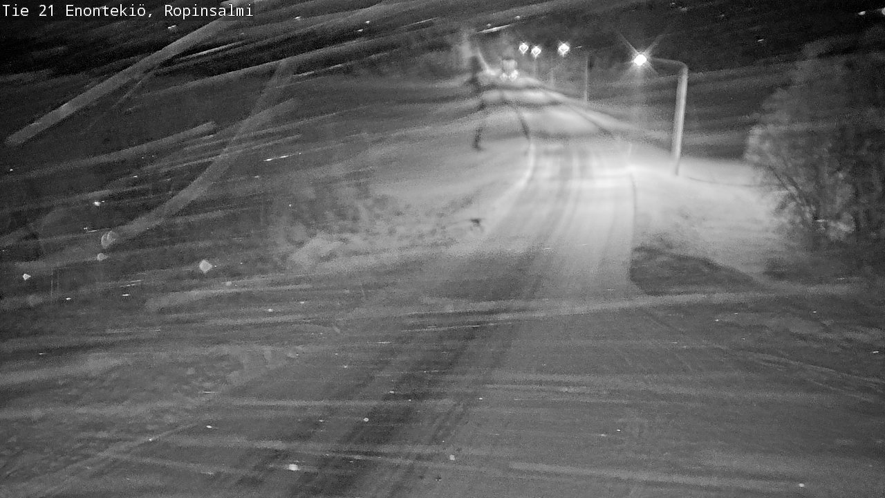 Weather Camera Image Väg 21 Enontekiö, Ropinsalmi, Enontekiö, Lappi