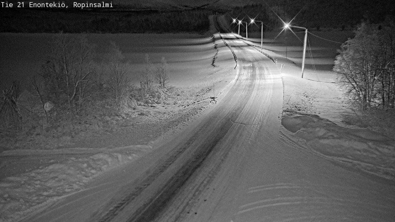 Kelikamerat Kuva Tie 21 Enontekiö, Ropinsalmi, Enontekiö, Lappi