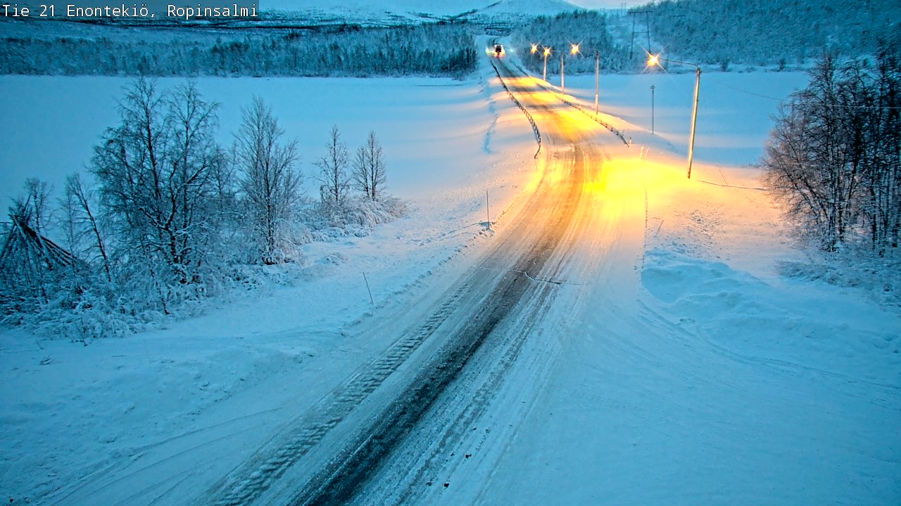 Kelikamerat Kuva Tie 21 Enontekiö, Ropinsalmi, Enontekiö, Lappi