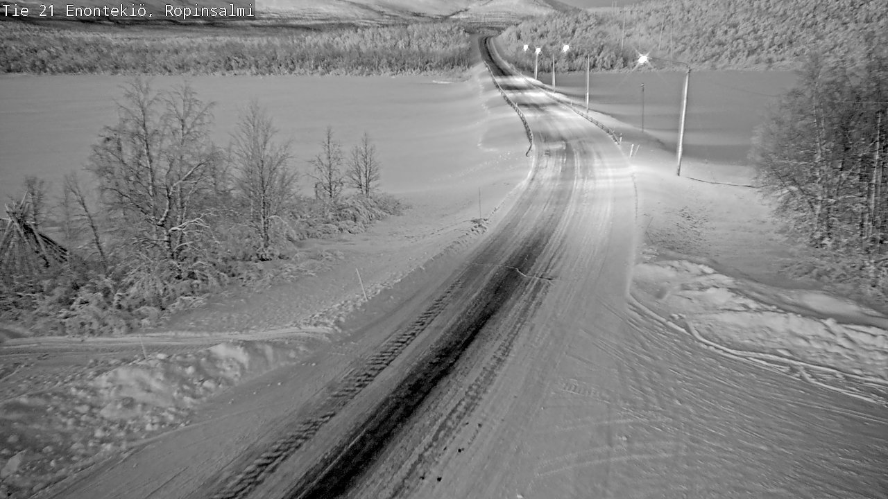 Kelikamerat Kuva Tie 21 Enontekiö, Ropinsalmi, Enontekiö, Lappi