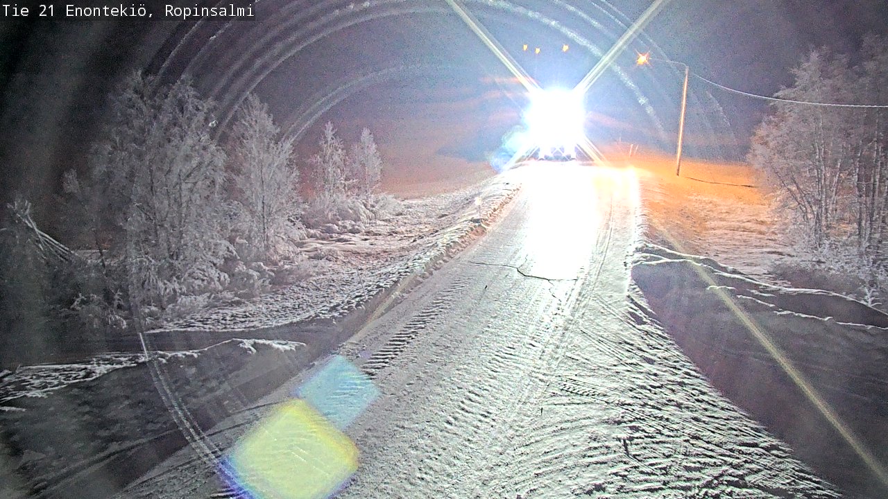 Kelikamerat Kuva Tie 21 Enontekiö, Ropinsalmi, Enontekiö, Lappi