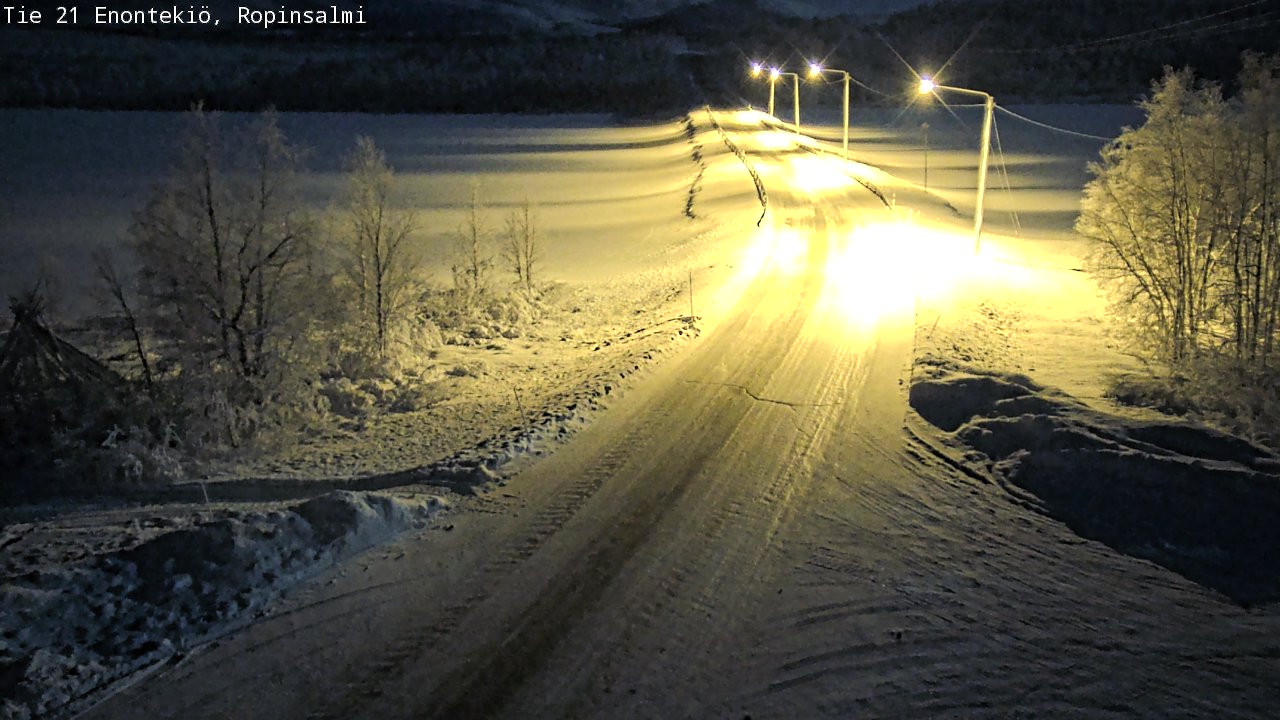 Kelikamerat Kuva Tie 21 Enontekiö, Ropinsalmi, Enontekiö, Lappi