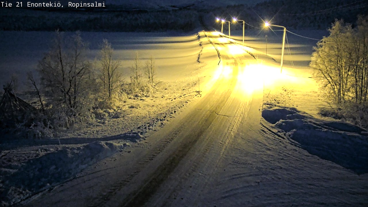 Kelikamerat Kuva Tie 21 Enontekiö, Ropinsalmi, Enontekiö, Lappi
