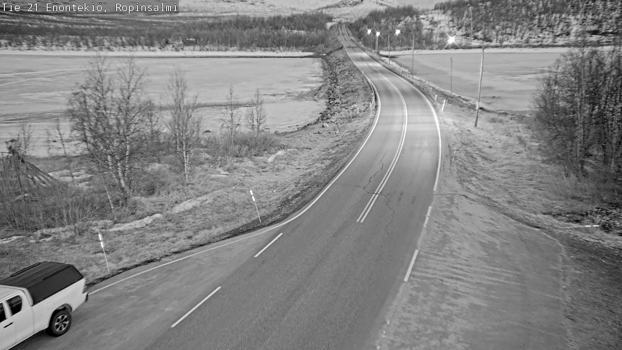 Weather Camera Image Road 21 Enontekiö, Ropinsalmi, Enontekiö, Lappi
