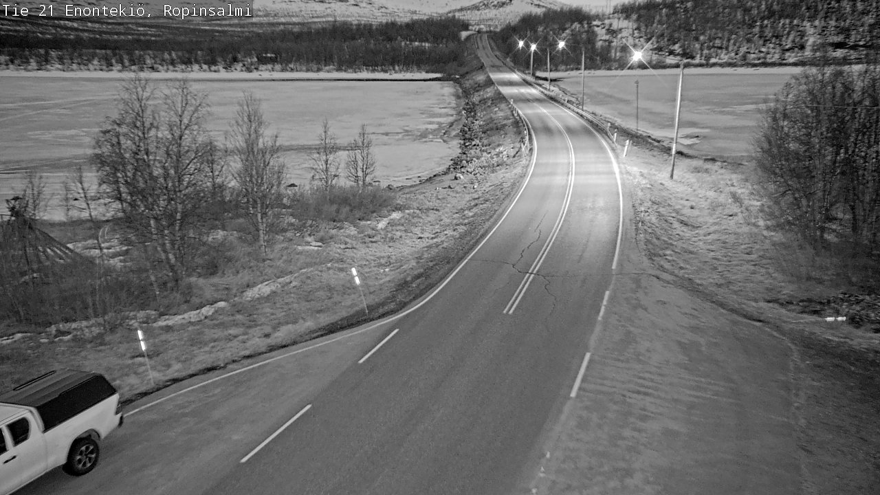 Weather Camera Image Väg 21 Enontekiö, Ropinsalmi, Enontekiö, Lappi