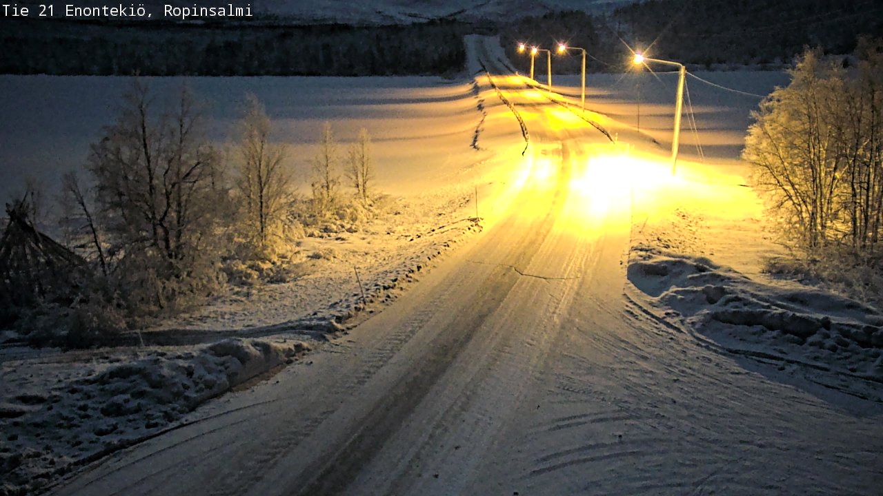 Kelikamerat Kuva Tie 21 Enontekiö, Ropinsalmi, Enontekiö, Lappi