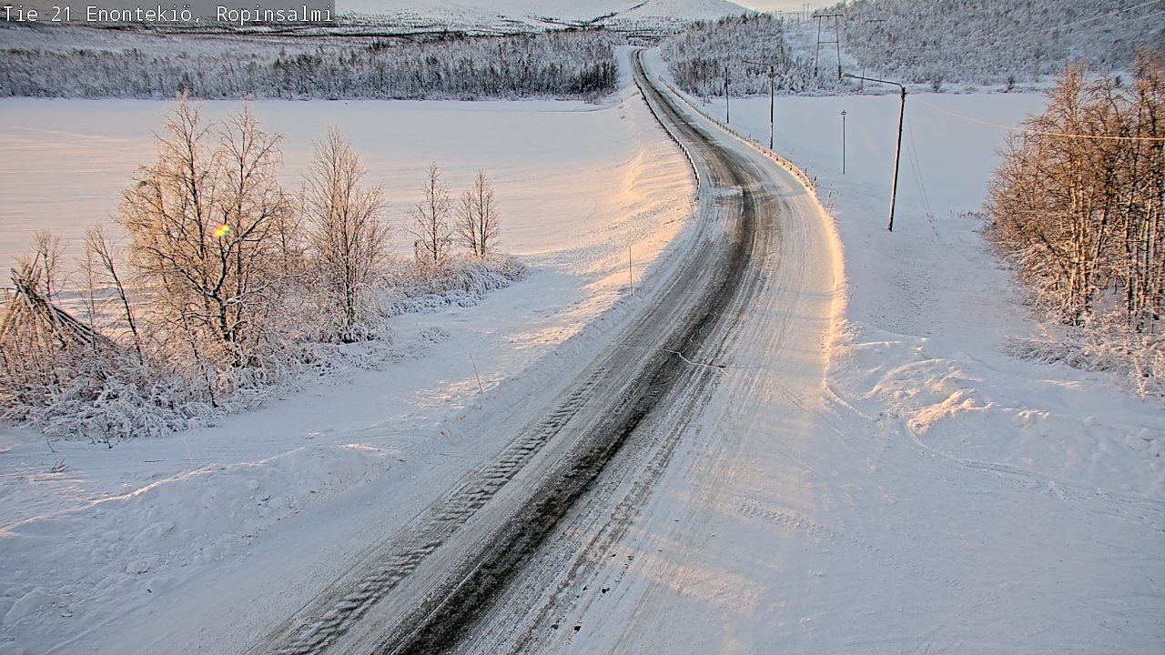 Kelikamerat Kuva Tie 21 Enontekiö, Ropinsalmi, Enontekiö, Lappi