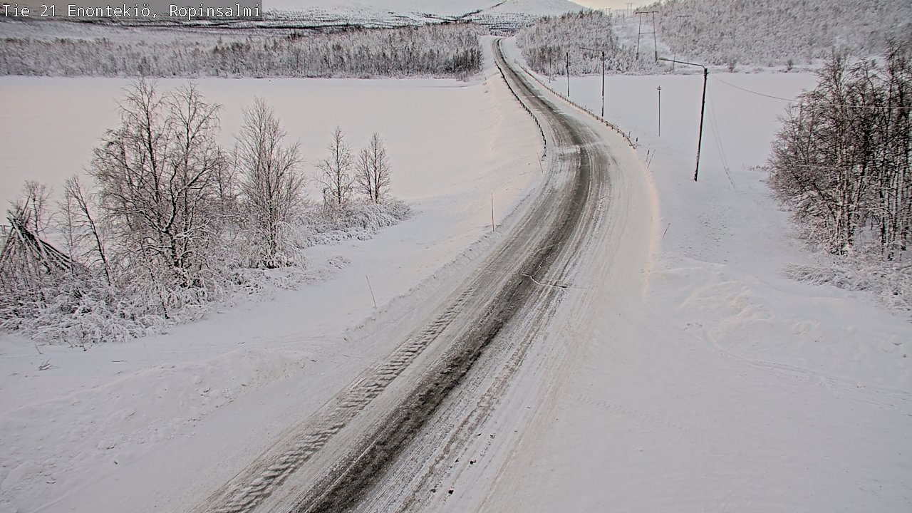 Kelikamerat Kuva Tie 21 Enontekiö, Ropinsalmi, Enontekiö, Lappi