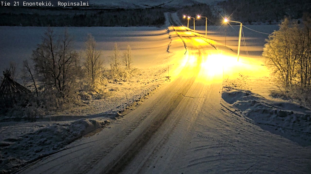 Kelikamerat Kuva Tie 21 Enontekiö, Ropinsalmi, Enontekiö, Lappi