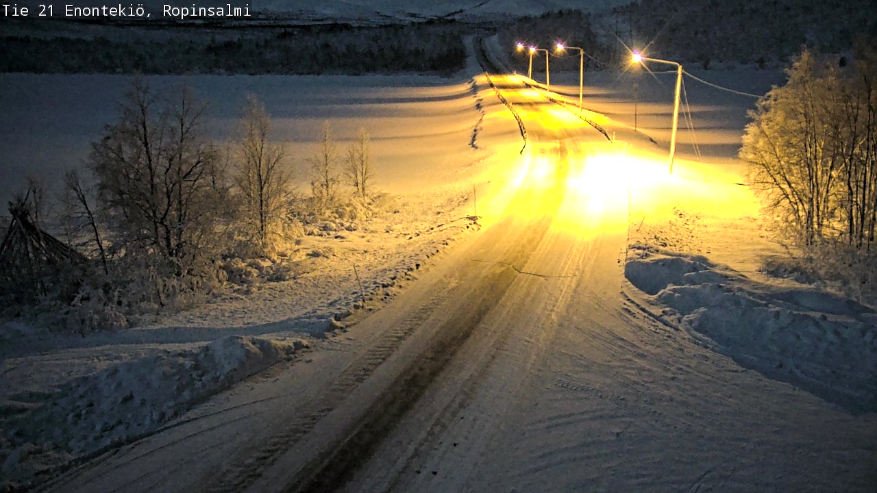 Kelikamerat Kuva Tie 21 Enontekiö, Ropinsalmi, Enontekiö, Lappi