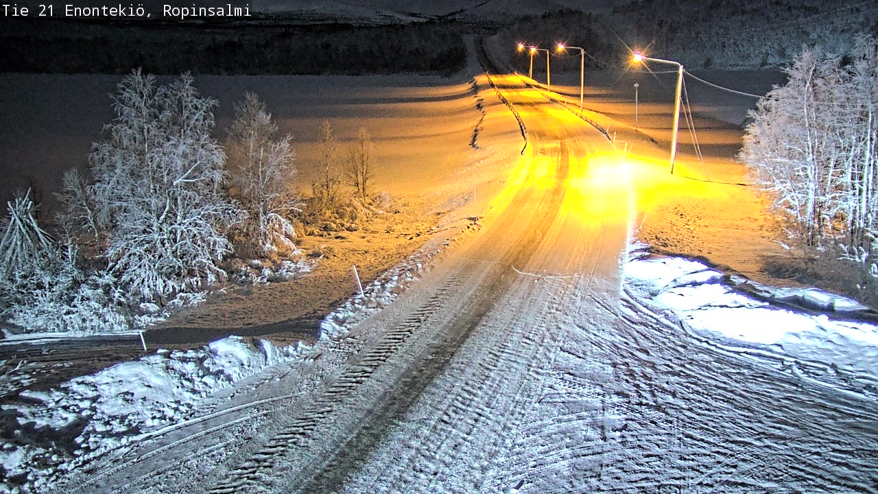 Kelikamerat Kuva Tie 21 Enontekiö, Ropinsalmi, Enontekiö, Lappi