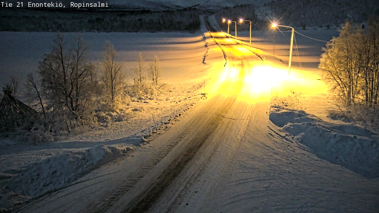 Kelikamerat Kuva Tie 21 Enontekiö, Ropinsalmi, Enontekiö, Lappi