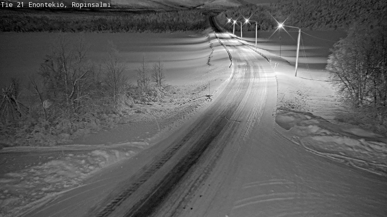 Kelikamerat Kuva Tie 21 Enontekiö, Ropinsalmi, Enontekiö, Lappi