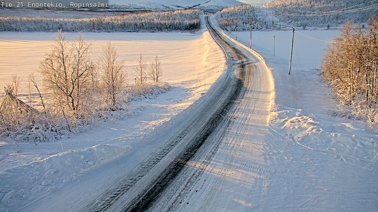 Kelikamerat Kuva Tie 21 Enontekiö, Ropinsalmi, Enontekiö, Lappi