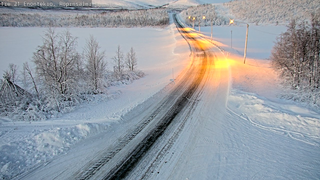 Kelikamerat Kuva Tie 21 Enontekiö, Ropinsalmi, Enontekiö, Lappi