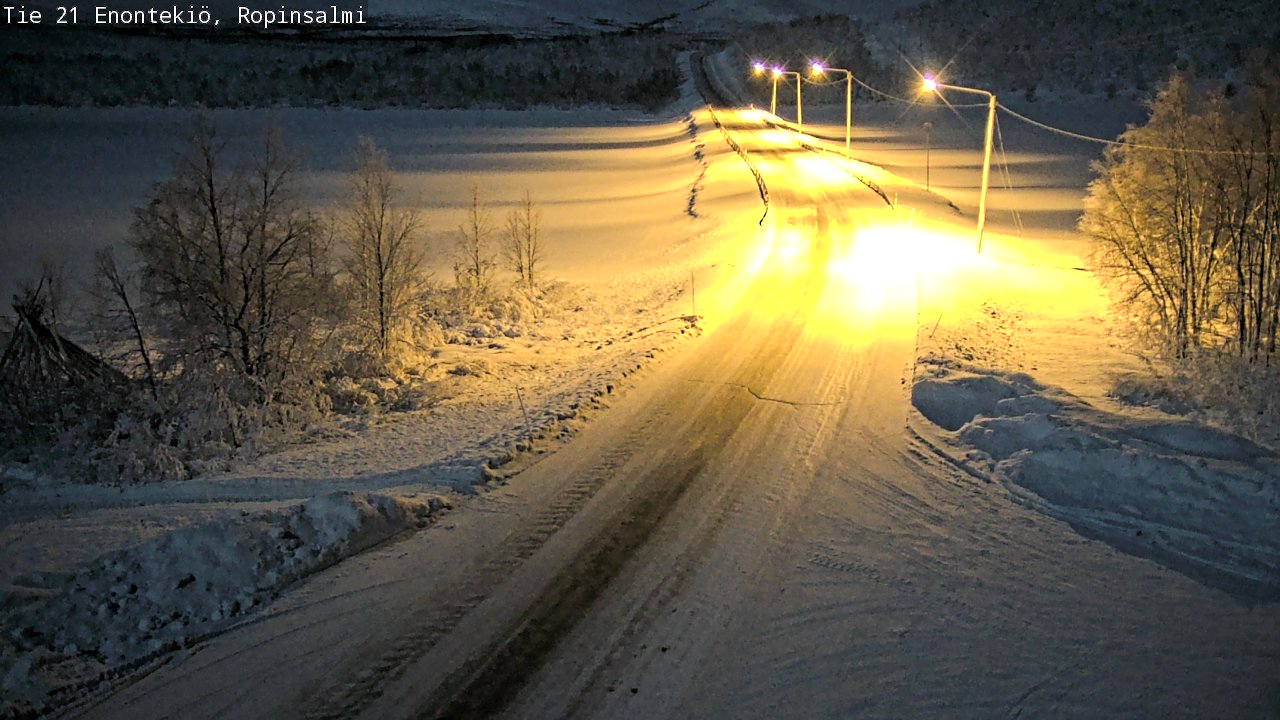 Kelikamerat Kuva Tie 21 Enontekiö, Ropinsalmi, Enontekiö, Lappi